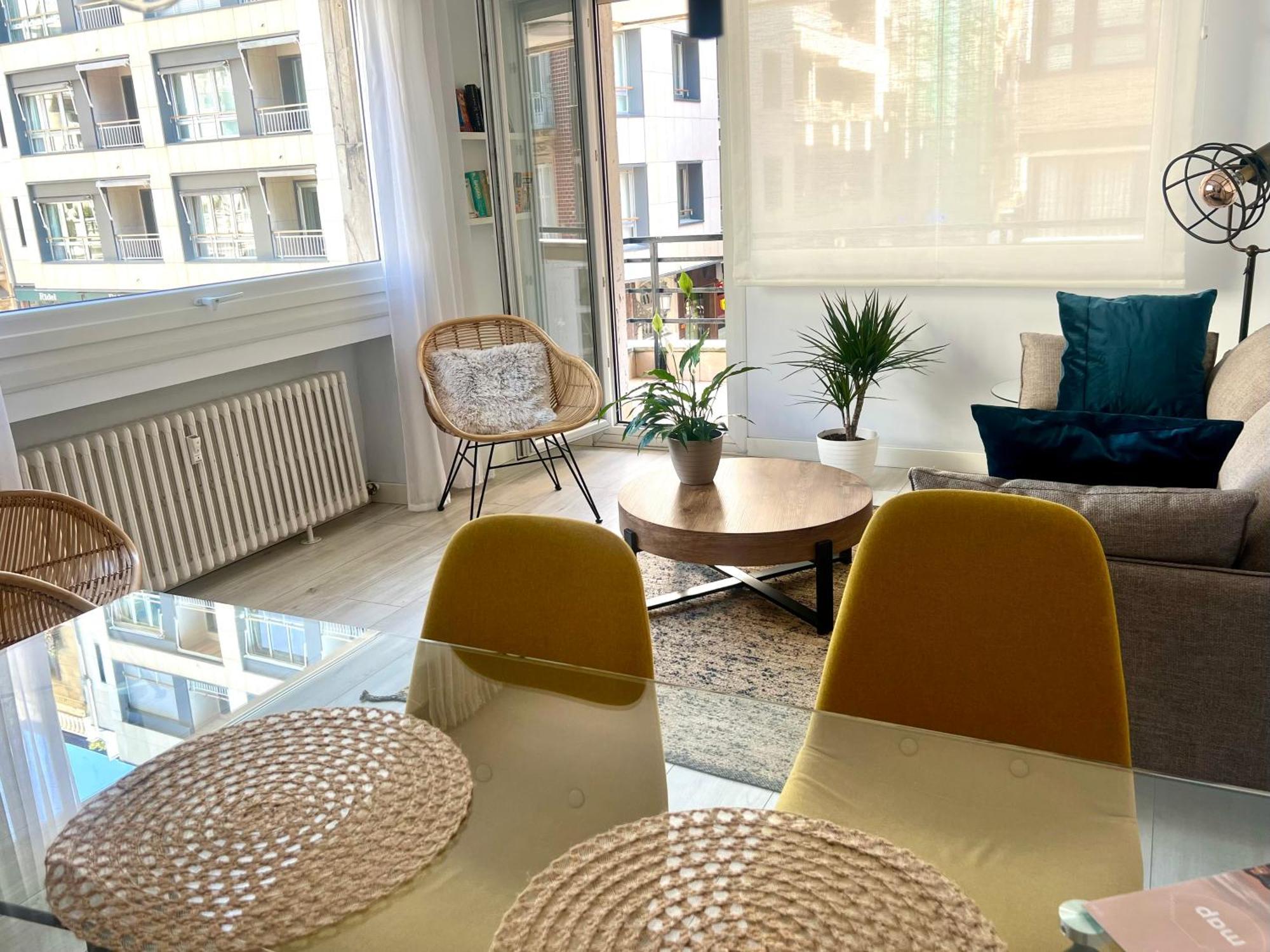 New Gorgeous Central Apartment - Beachfront - 3 Bd San Sebastián Eksteriør billede